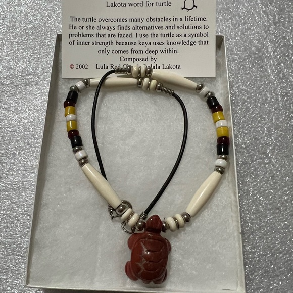 Authentic Lakota Arts & Craft beautiful Silver Navajo Turquoise NWT - Picture 5 of 13